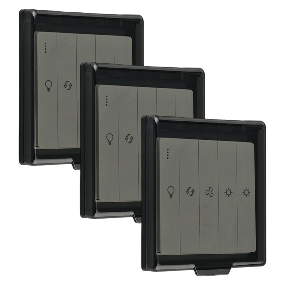 Living Room Self-Adhesive Switch Cover Dustproof Wall Socket Cover Plastic Wall Switch Protector Easy Installation