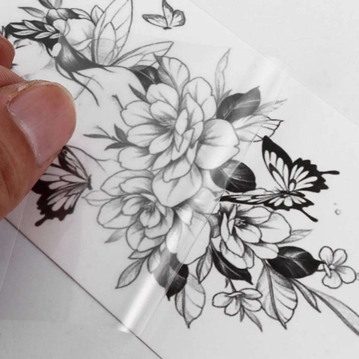 20-folhas-de-adesivos-de-desenho-floral-tatuagens-temporarias-a-prova-d'Agua-para-braco