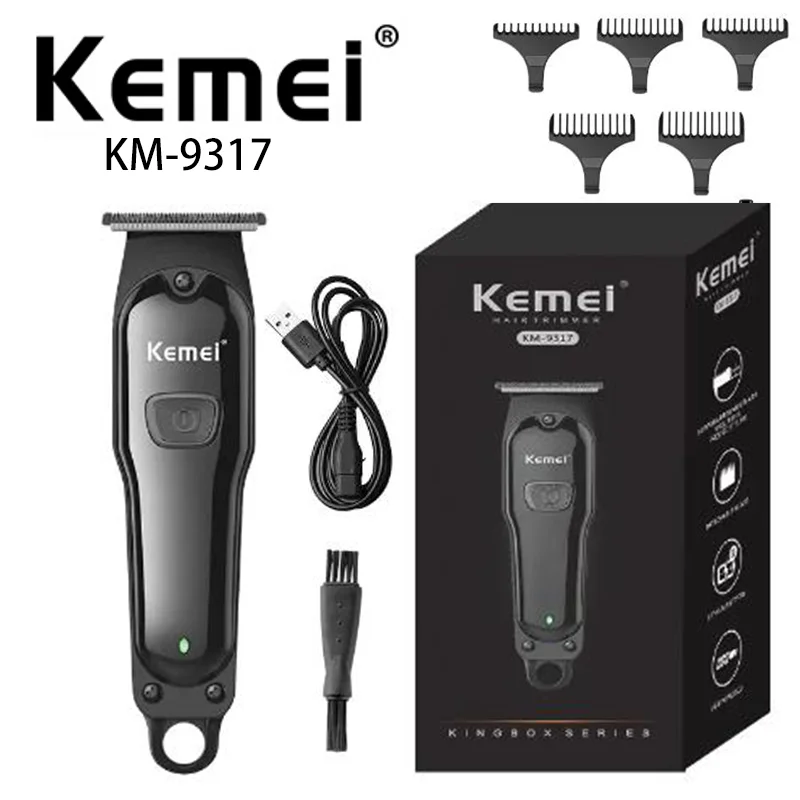 

Kemei KM-9317 Stainless Steel Body Professional Facial Epilator Trimmer Electric Hair Clipper