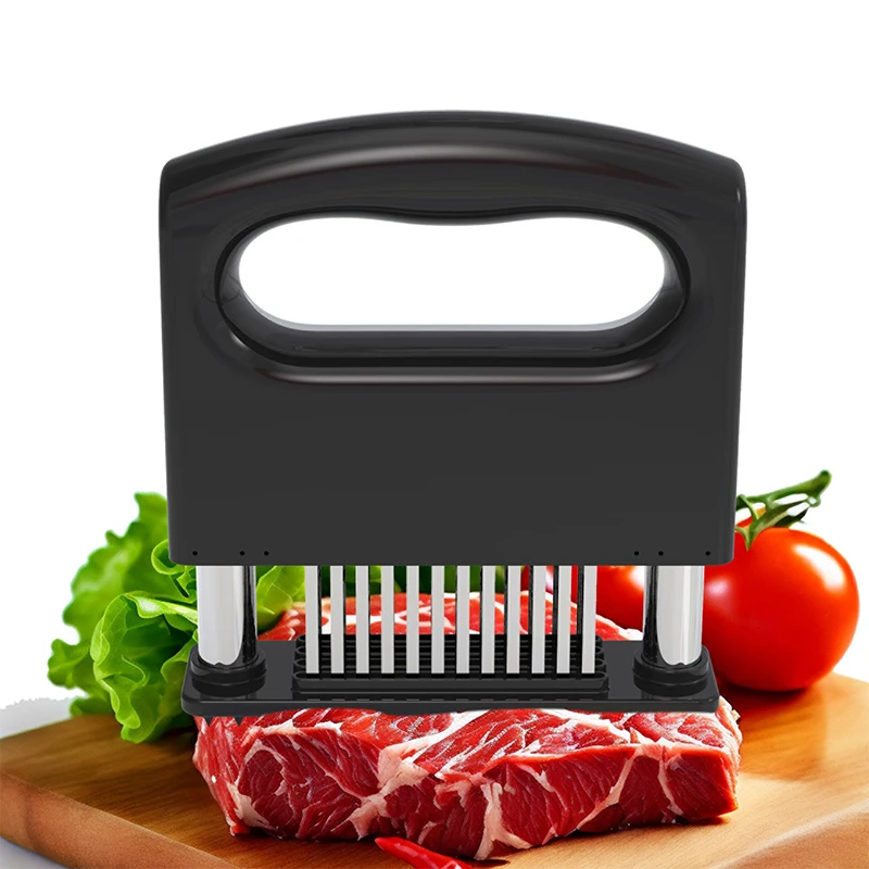 Retractable Stainless Steel Meat Needle Softener Tenderizer 48 Blades Kitchen Cooking Steak Hammer Pounder Tools Meat Beater