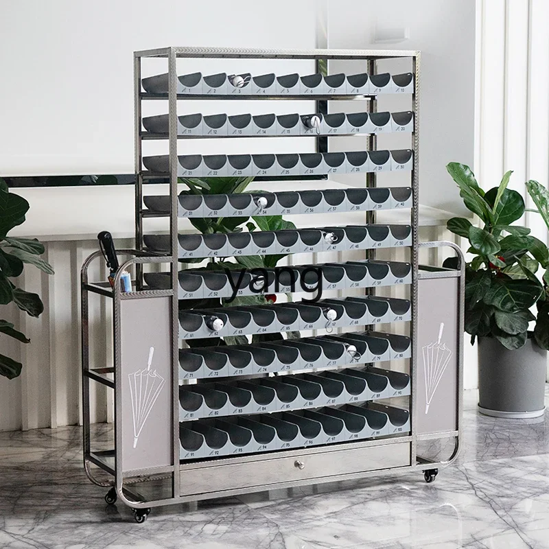 LMM ,Stainless Steel Commercial Umbrella Storage Rack Hotel Lobby High-End Restaurant Umbrella Artifact