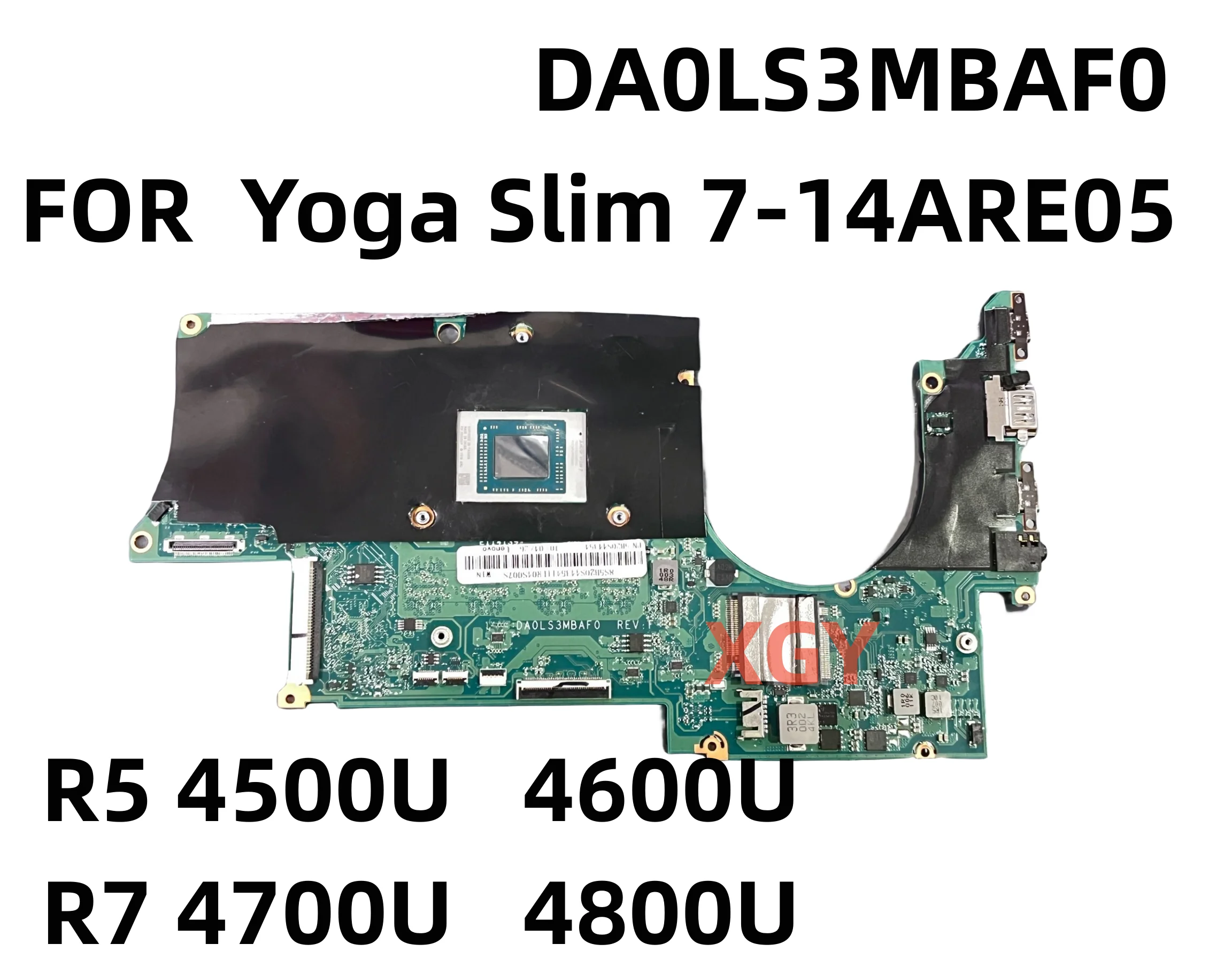 

Оригинальная материнская плата DA0LS3MBAF0 для ноутбука Lenovo Ideapad Yoga Slim 7-14ARE05 с процессором: R5 R7 FRU:5B20S44352 100% ТЕСТ ОК
