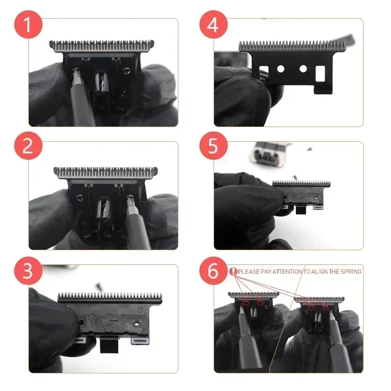 Replacement Blade for Kemei KM-2299 Clipper Professional Hair Trimmer Cutting Knife Head Parts Accessories