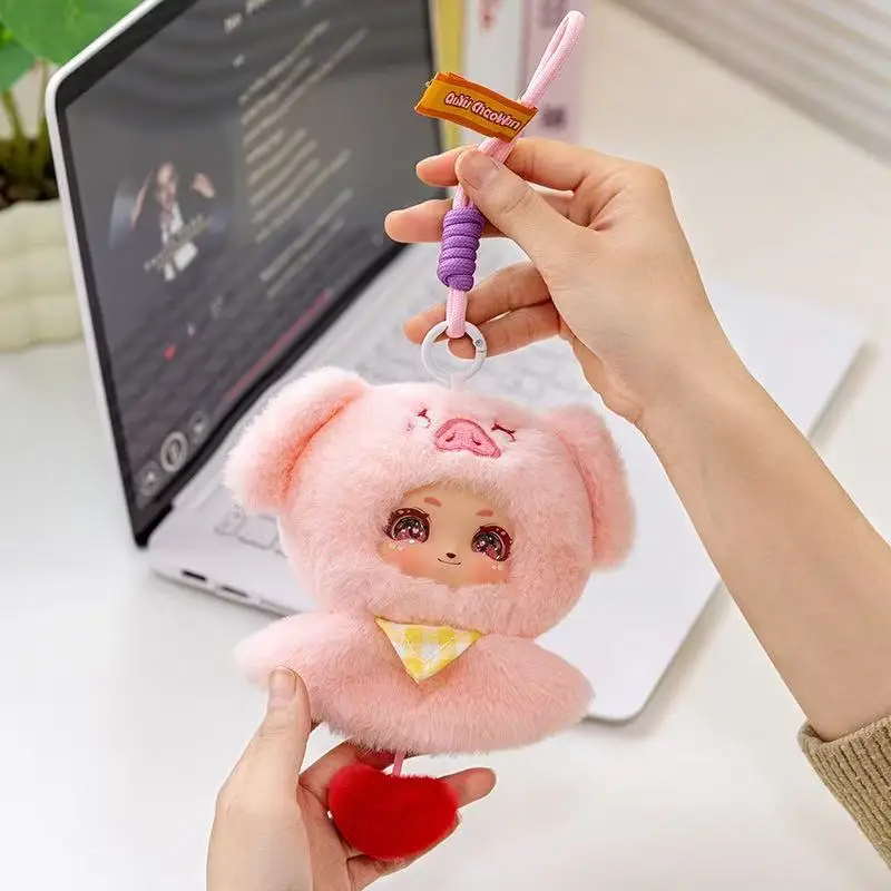 13cm simulación nueva T cuento de hadas ciudad mochila colgante muñeca juguete de peluche dibujos animados Anime lindo regalo para novia muñeca divertida