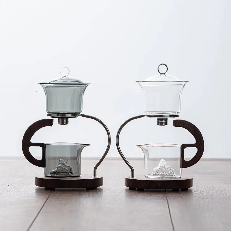 2025 new automatic lazy tea maker with magnetic teapot and heat-resistant glass tea maker