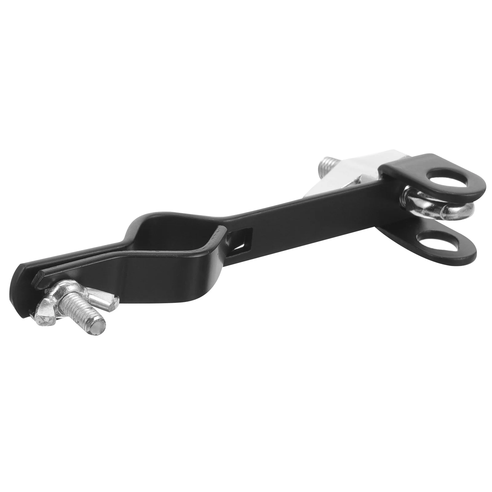 

Cowbell Mounting Clamp Percussion Accessory Adjustable Ratchet Angle Durable Practical Textured Surfaces Easy Operation
