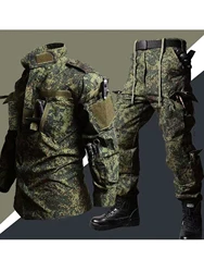 Tactical Uniform ACU Military Outdoor Russian Green Camouflage Suit Hunting Shirts Pants Fish Trainning Airsoft Clothes Sets