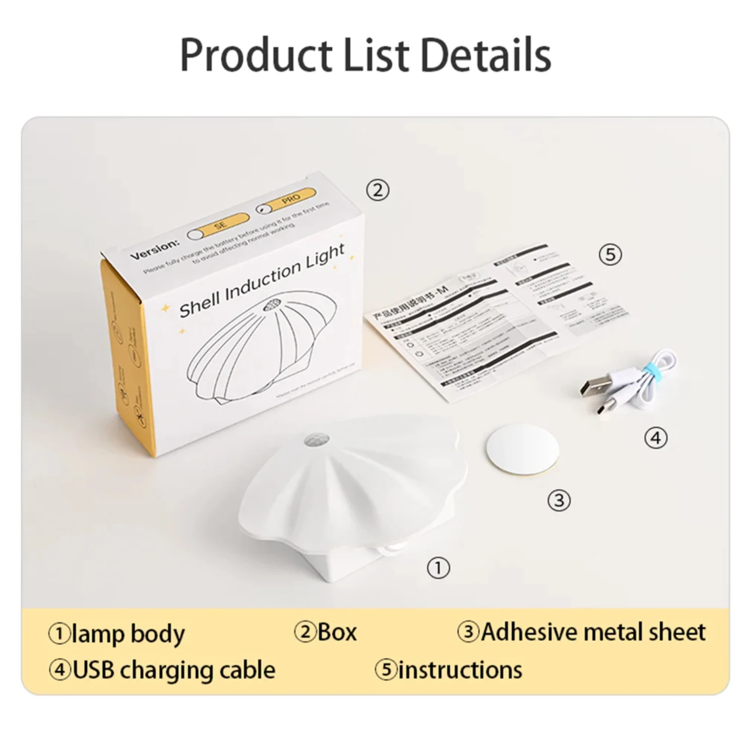 Adjustable Motion Sensor Night Light for Kitchen, Bedroom, Living Room - Stylish, Modern USB Type C Wall Lamp - Convenient Home 