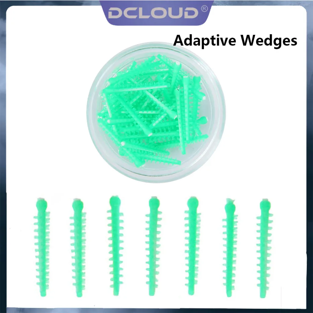 DCLOUD 40Pcs/Box Disposable Dental Adaptive Silicone Interdental Gap Wedges Medical Matrice Matrix Elastic Wedge Autoclaved