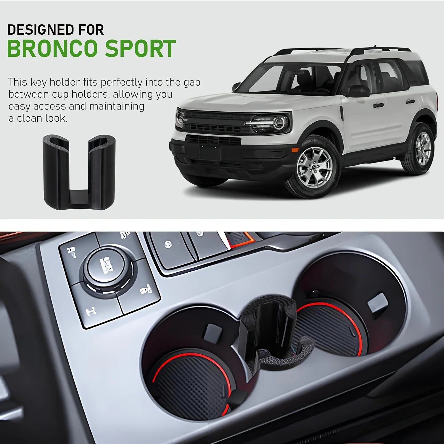 

1pc Car Remote Control Key Storage Rack Black Plastic Key Storage Box For Ford Braunschweig Sport Mustang Car Accessories