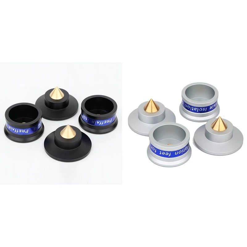 

4 PCS Speaker Amplifier Shock Spikes Isolation Feet Stand Pad For Turntable Amplifier CD DAC Recorder