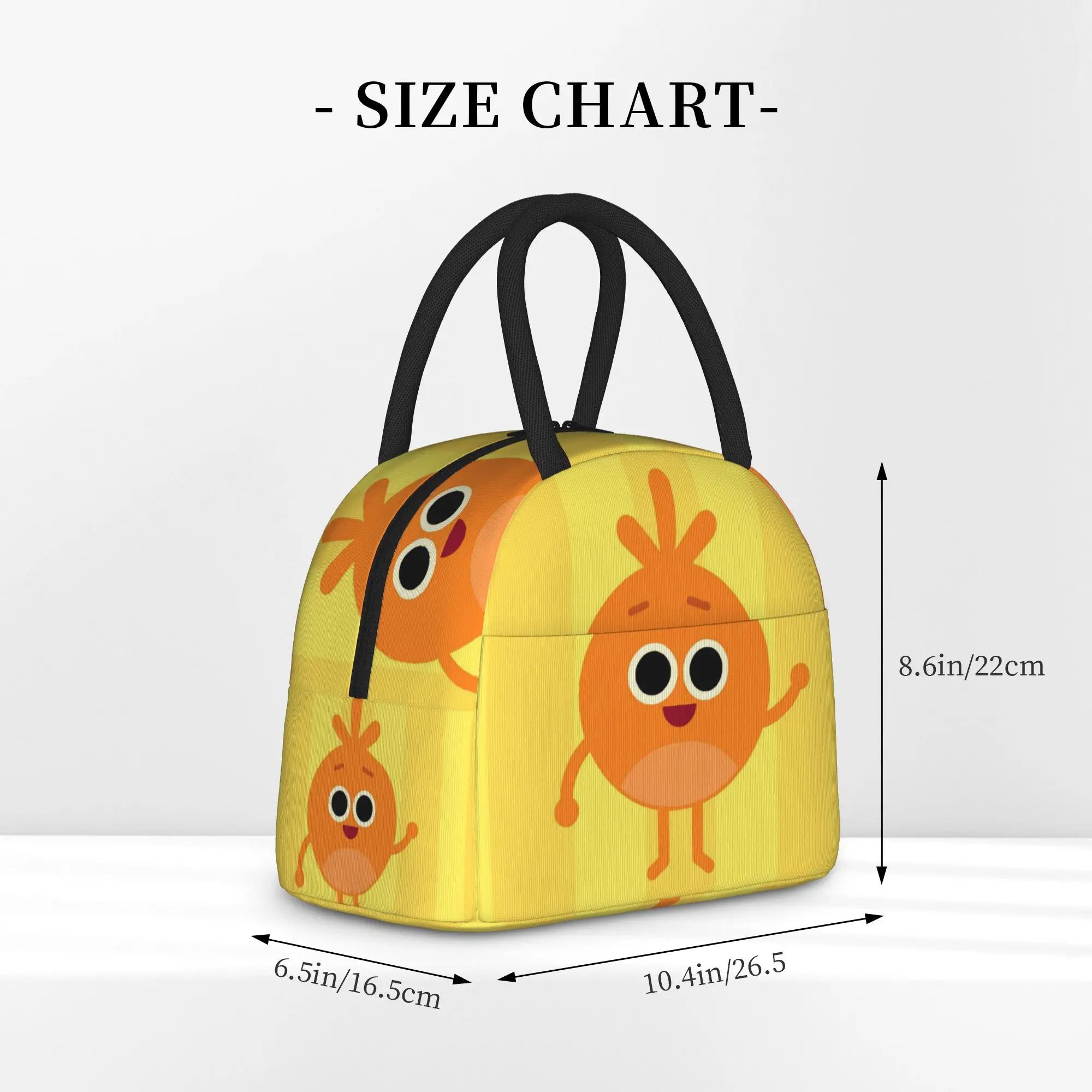 Bumbles Educational Cartoon Nums Tote Insulated Lunch Bag Stumble Portable Food Bags Reusable Cooler Thermal Spacious Bento Box
