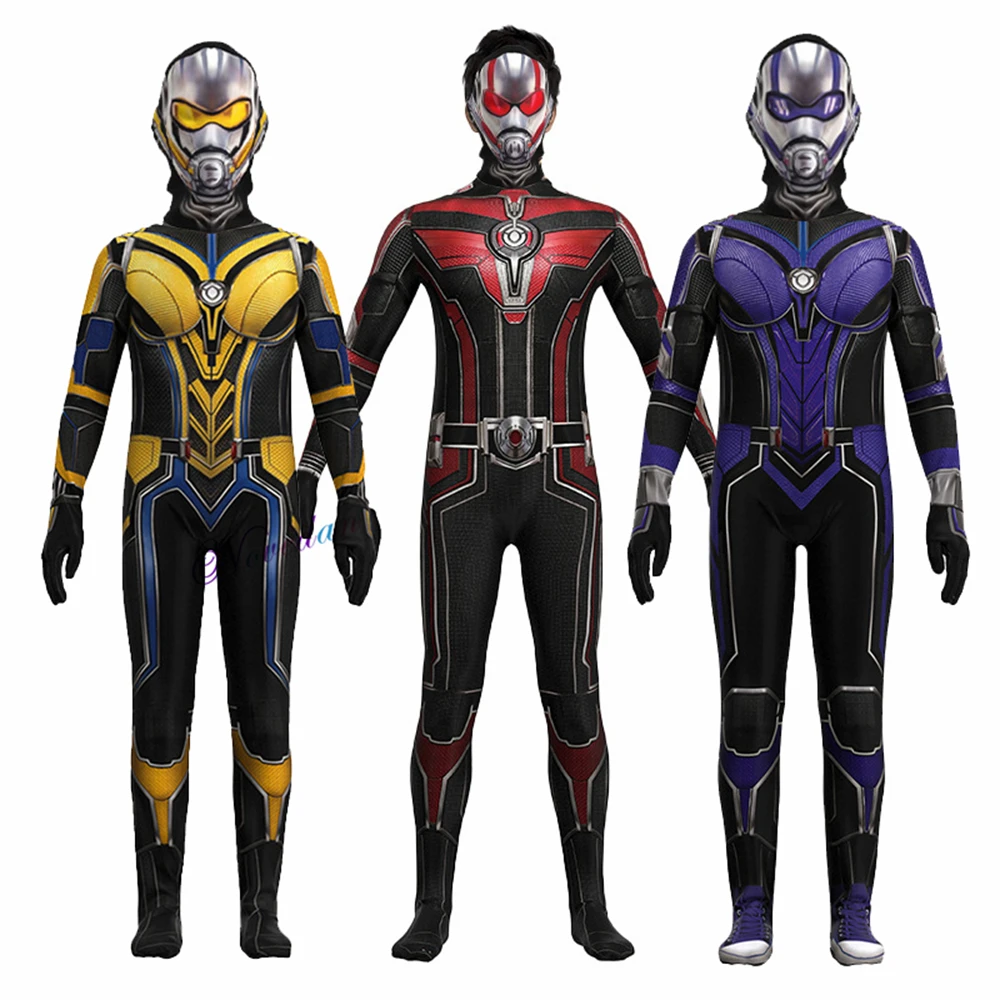 Quantumania Ant Man Wasp Cassie Lang Cosplay Costume Hope Van Dyne Antman Wasp Jumpsuit Bodysuit Disguise Halloween Suit Helmet