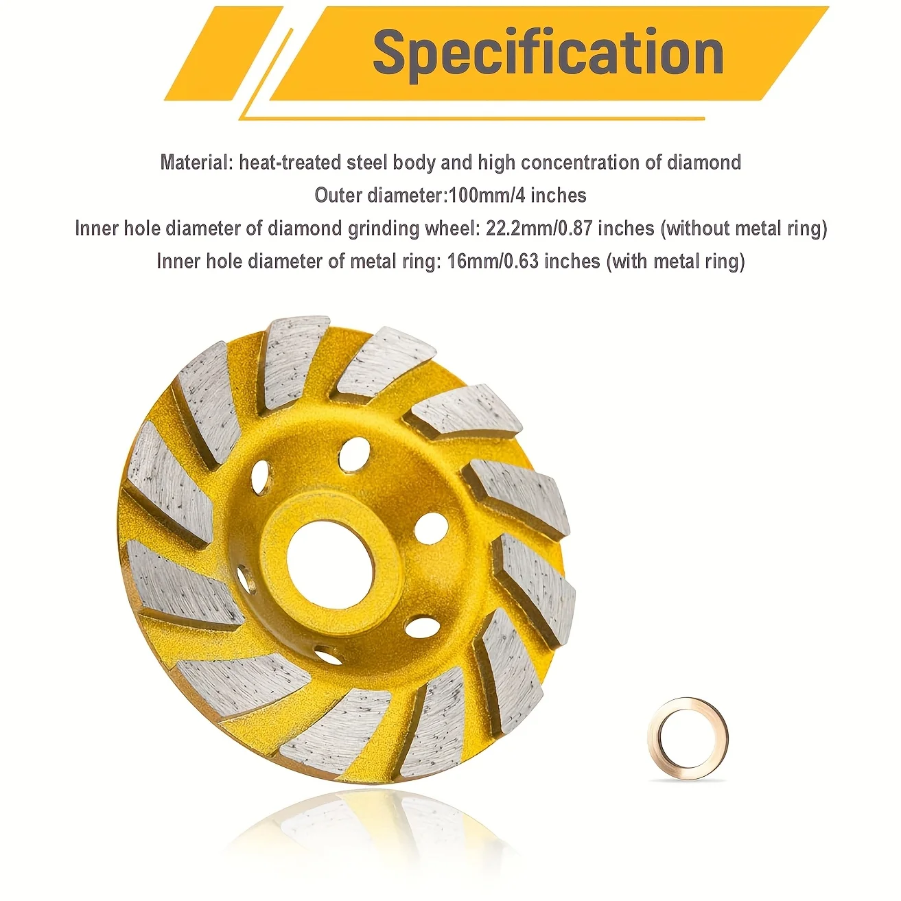 Grinding discs for cement concrete, thick and durable grinding discs, decoration tools