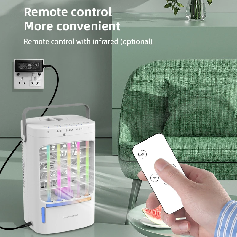 Ventilatore portatile Mini aria condizionata ventilatore elettrico USB Desktop Spray refrigerazione umidificazione condizionatori d'aria per la stanza