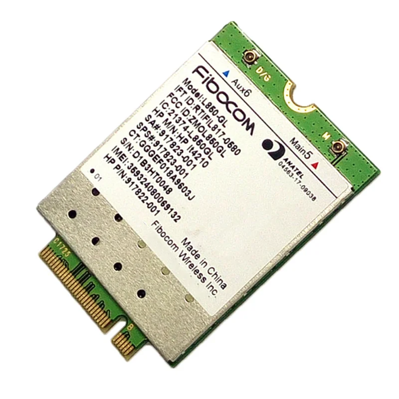 Y43A-10X L850-GL LT4210 FDD-LTE TDD-LTE 4G Card 4G Module SPS,917823-001 For 430 440 450 G5 Notebook