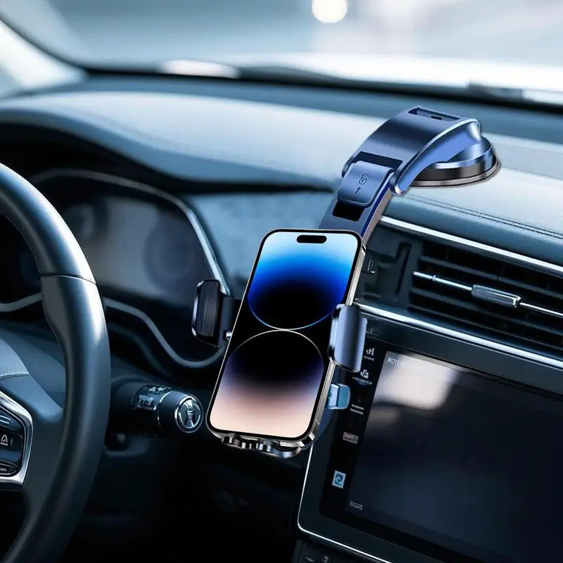 ถ้วยดูดที่วางโทรศัพท์สําหรับรถยนต์ที่วางโทรศัพท์มือถือในรถยนต์อุปกรณ์เสริมในรถยนต์ขาตั้งมือถือ 360 ปรับได้สําหรับแดชบอร์ด Air