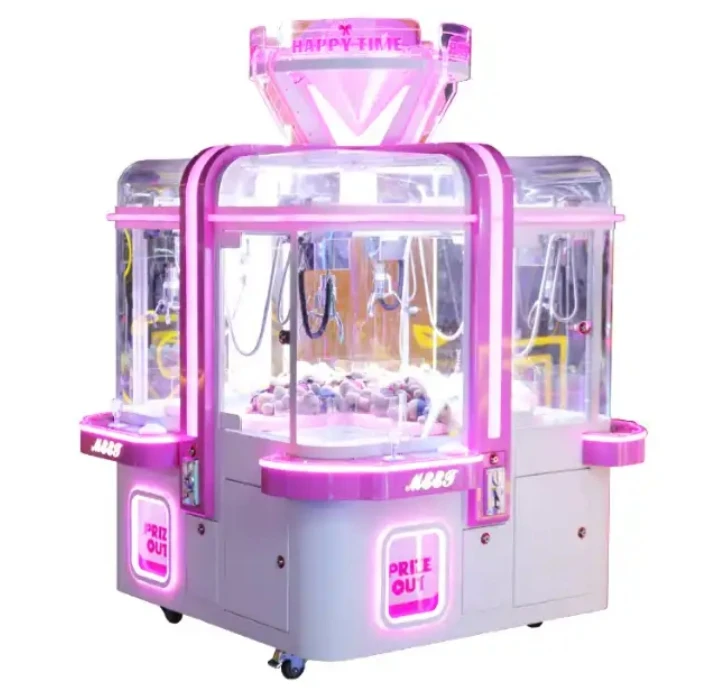 Amusement Commercial Toy Crane Claw Machine 4 Player Shopping Mall Claw Machine