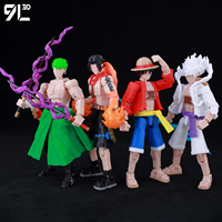 9L3D Printed Anime One Piece Naruto Demon Slayer Dummy13 Lucky T13 Movable Shapeshift Action Figures Mannequin Toys Collectors