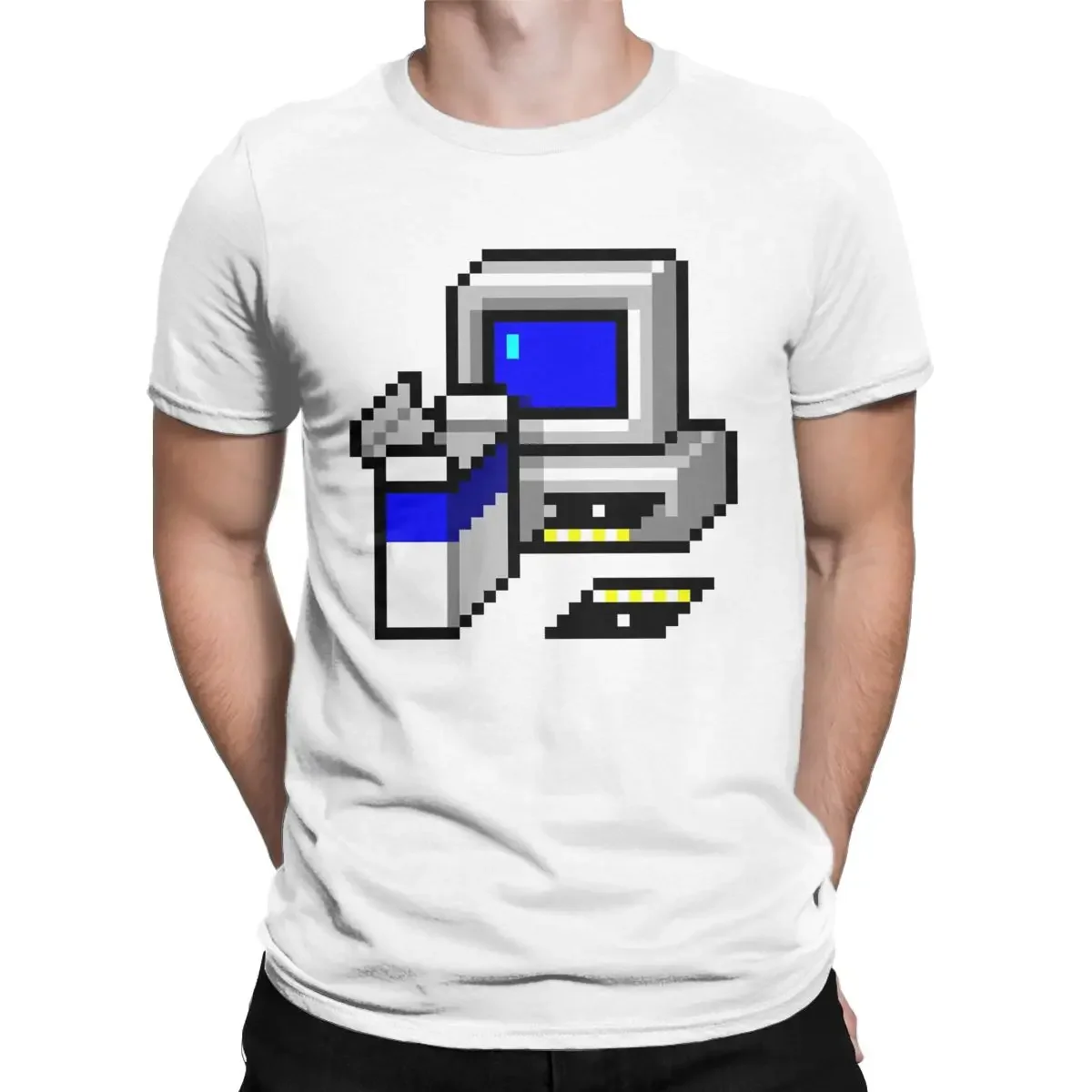 Install Windows95 Now! Classic T Shirt Men's 100% Cotton Leisure T-Shirt O Neck Microsofts Computer System Fun Tees Short Sleeve