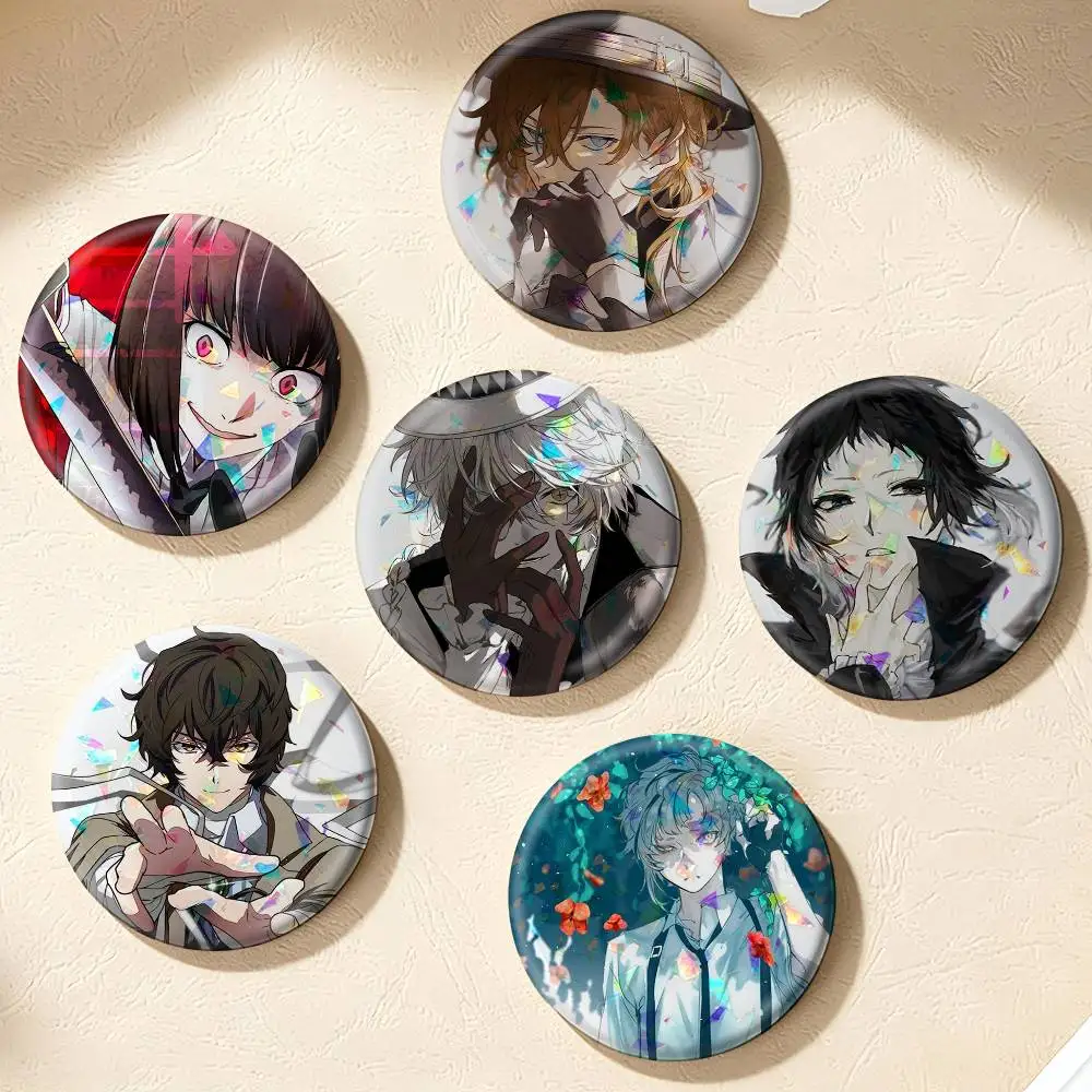 Bungo Stray Dogs Dazai Osamu  75mm 44mm 25mm Accessories Toys Badge Brooch Backpack Hat Pins