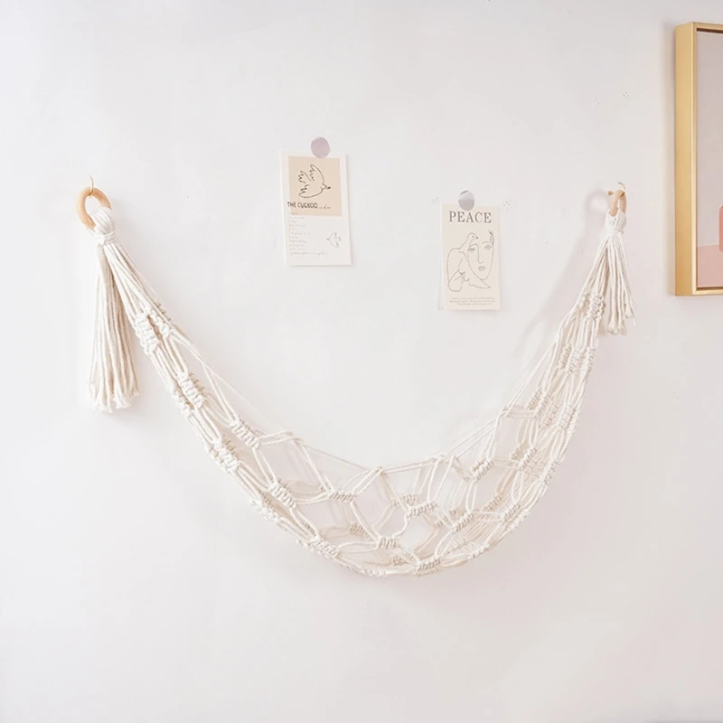 Boho Stuffed Animal Storage Net Stuffed Net or Hammock for Small Stuffed Animals or Plushies Plush Toy Storage Holder