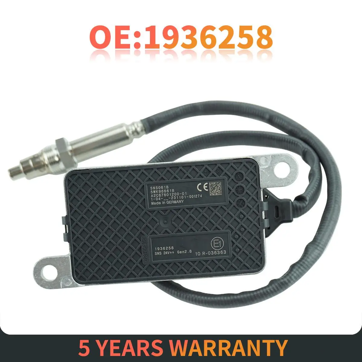 

Fits for DAF NOx Sensor OE 1936258 New Nitrogen Oxides Sensor fits for DAF Trucks 5WK96661B