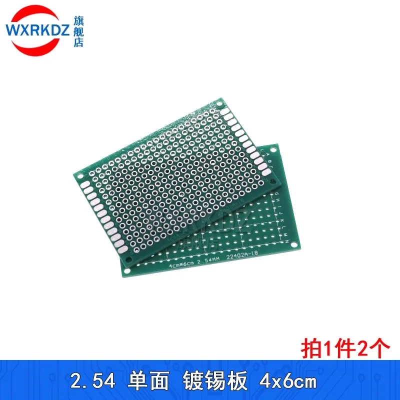 

10PCS Single Sided Copper Prototype 4x6CM PCB DIY 2.54mm Universal Printed Circuit IC Board 4*6cm Breadboard Plate 40*60mm