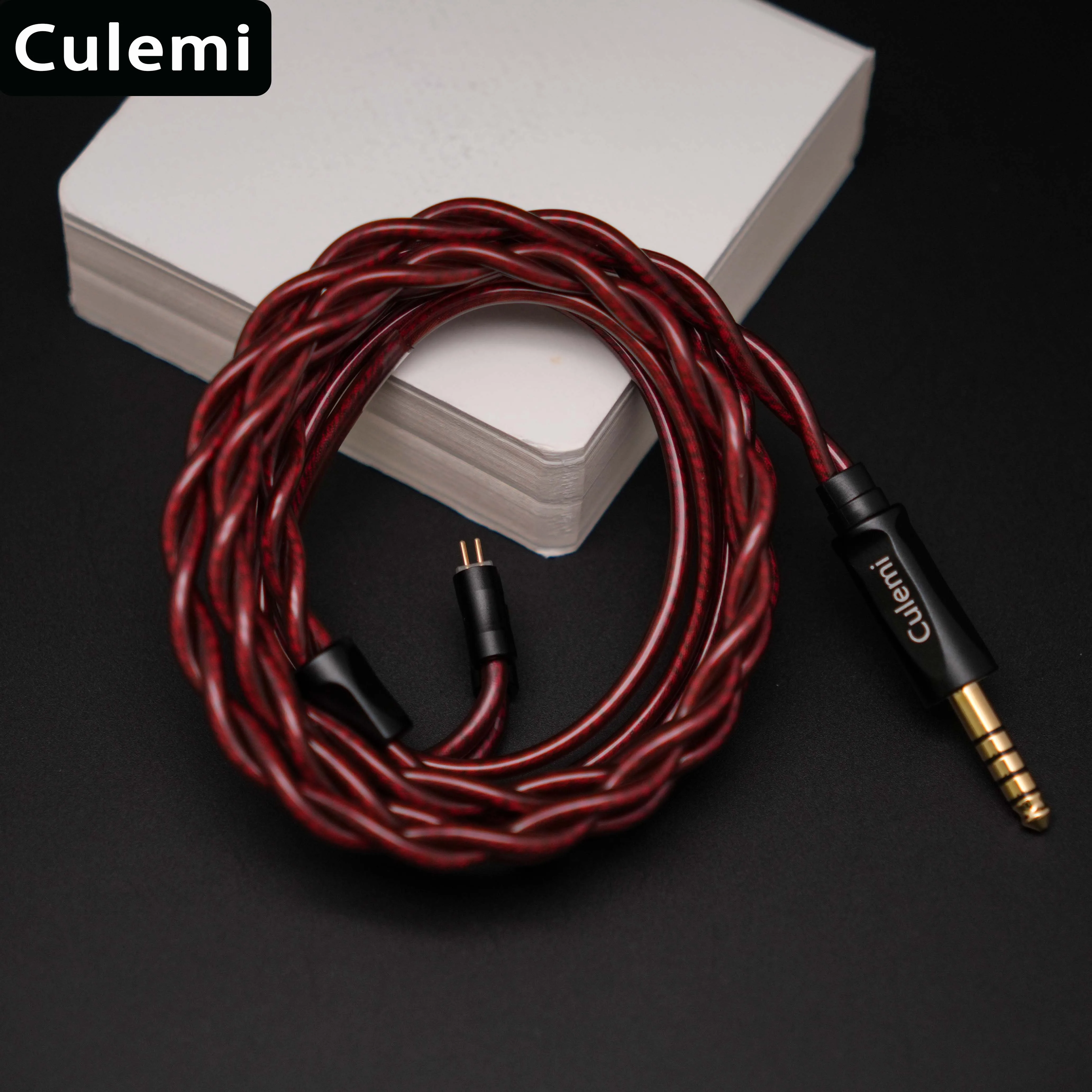 Culemi Blood Moon 2 Core IEM Cable 3.5mm/2.5mm/4.4mm MMCX/0.78 2Pin Balance Upgrade Replace Cable