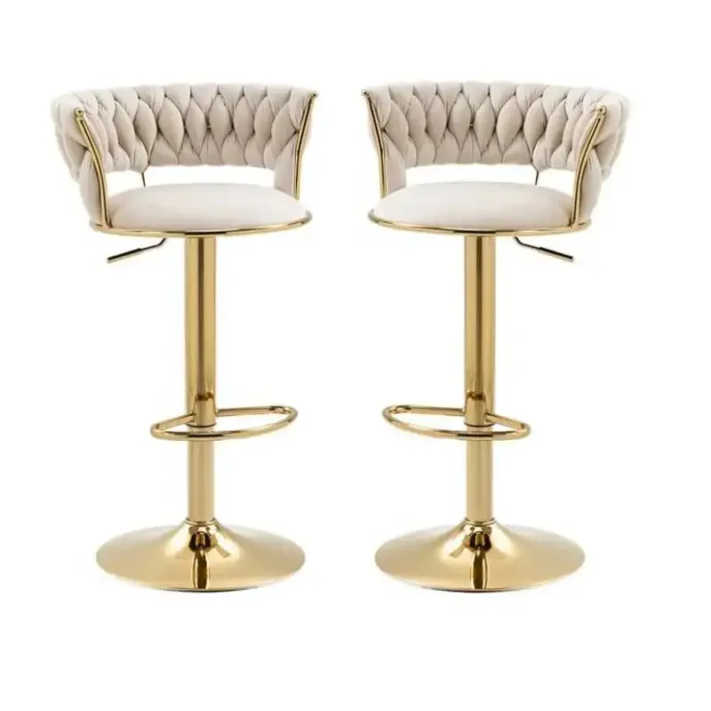 

Роскошные регулируемые металлические скандинавские барные стулья, европейский дизайн, современные барные стулья, табурет, удобные шезлонги, аксессуары для яслей