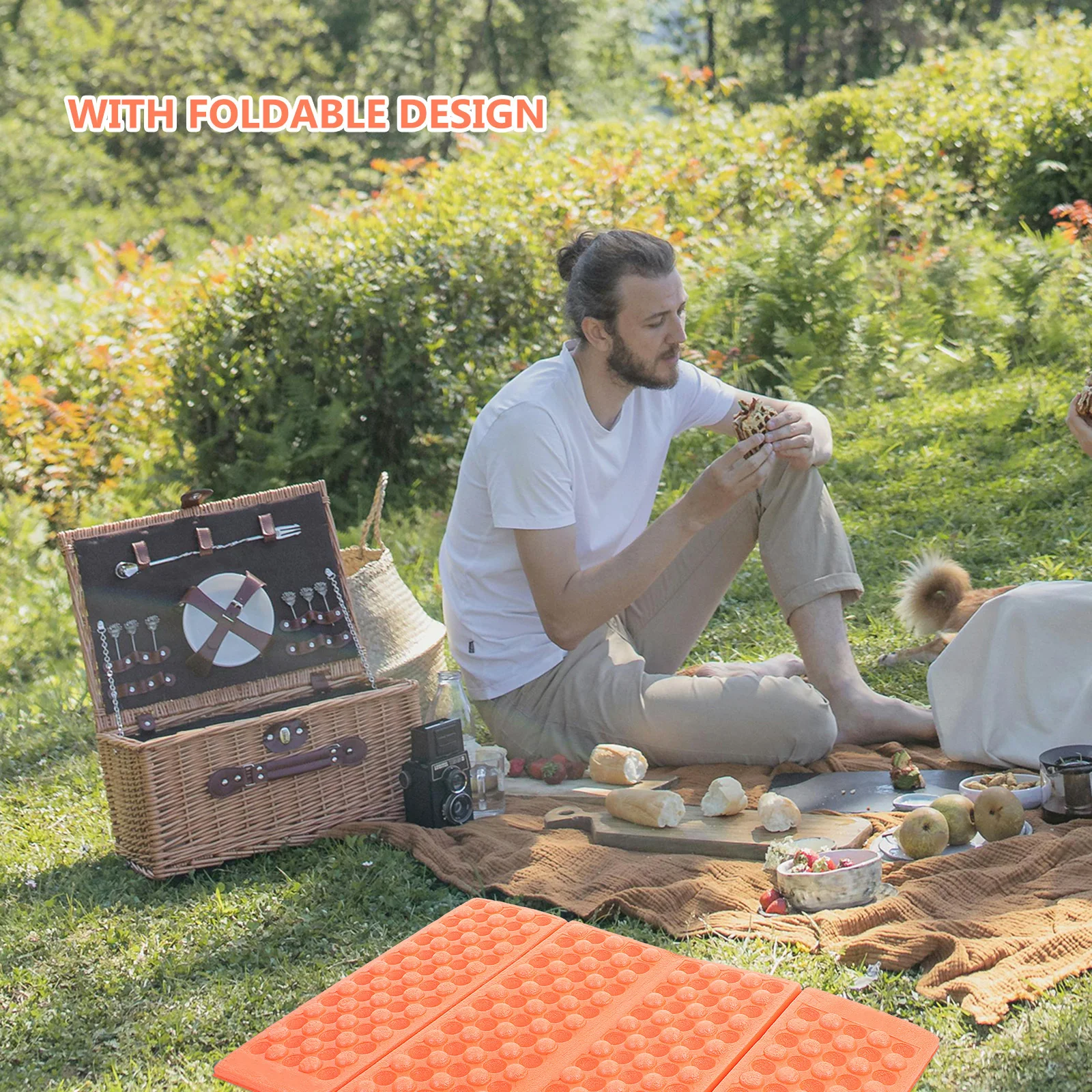

1Set Foldable Waterproof Picnic Sitting Mat Lightweight Portable Camping Cushion Outdoor Mat for Hiking and Family