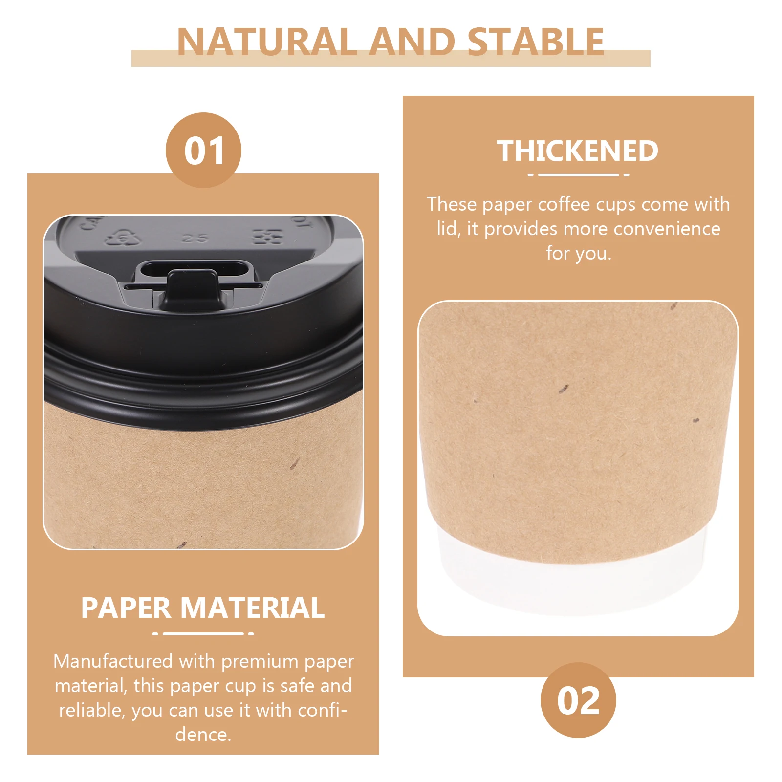 

Disposable Double layer Kraft Paper Cups 12oz White PE Coated Cold Drink Wedding Party Festival Portable Snack Travel Beverage