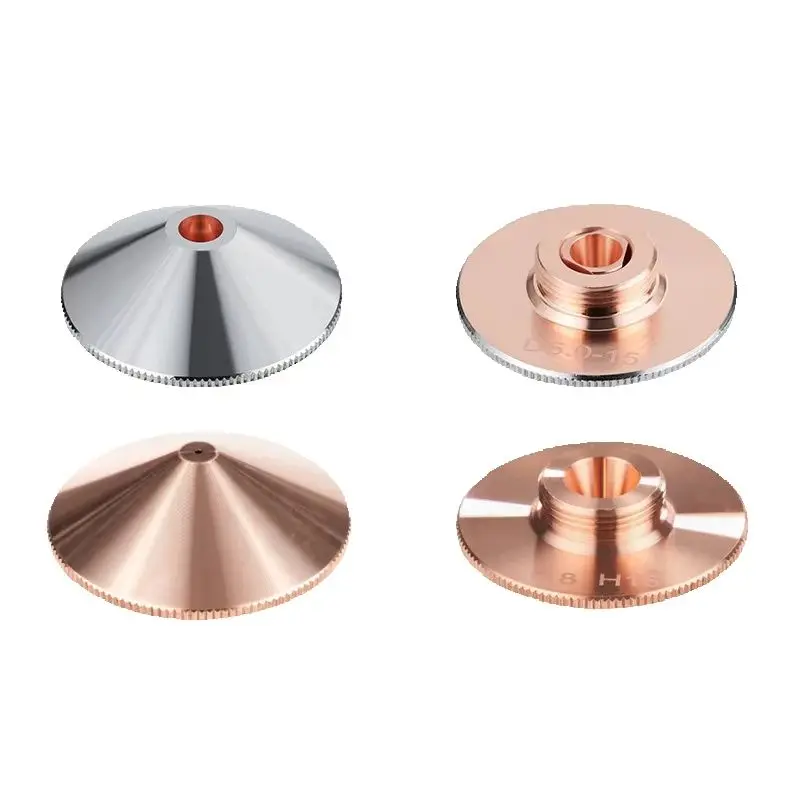 Original laser cutting head standard nozzle, oxygen‑free copper cutting tip, single‑layer & double‑layer, diameter D32mm
