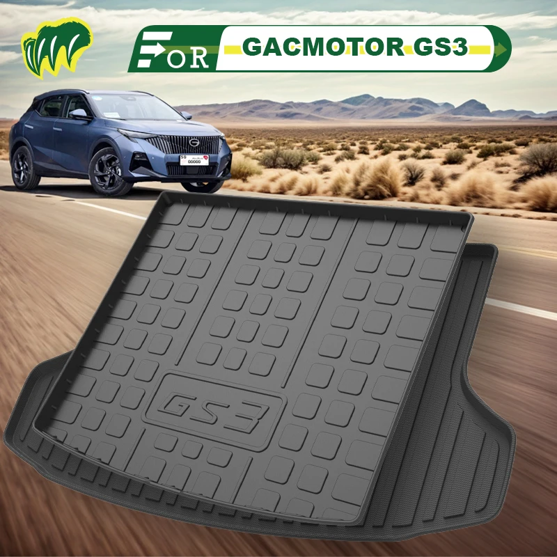 

For GACMOTOR POWER GS3 18 19 20 2017-2023 Custom Fit Car Trunk Mat All Season Cargo Mat 3D Shaped Laser Measured Trunk Liners