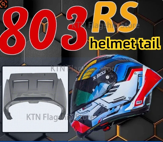 DUTRIEUX-Suitable for X-lite X-803, X-803RS, X803, X803RS Helmet Trim Accessories, Motorcycle Rear Trim, Helmet Spoiler Box