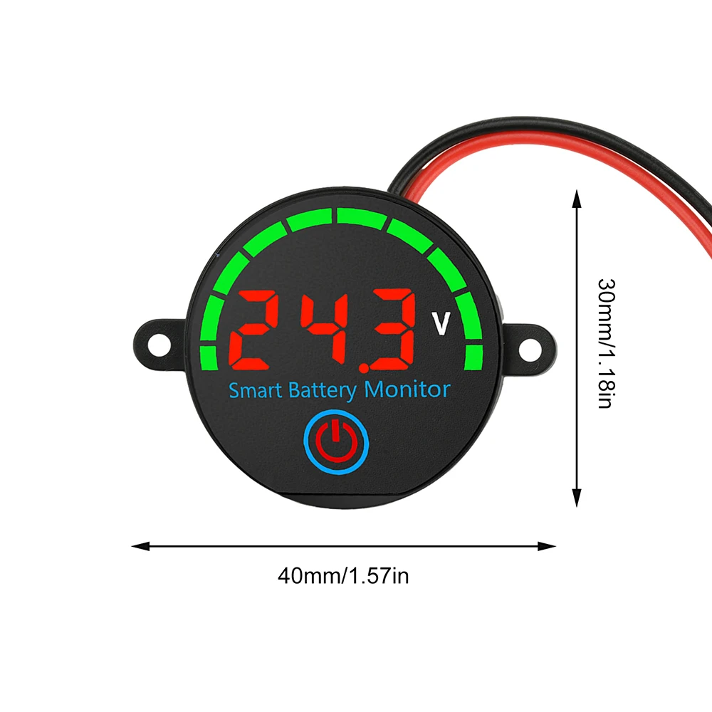 Universeller Lithium-Batterietester mit kreisförmiger LED-Anzeige und Ausschalt-Speicherfunktion für EVs-Energiespeichersysteme DC 7-55V – Detail 11
