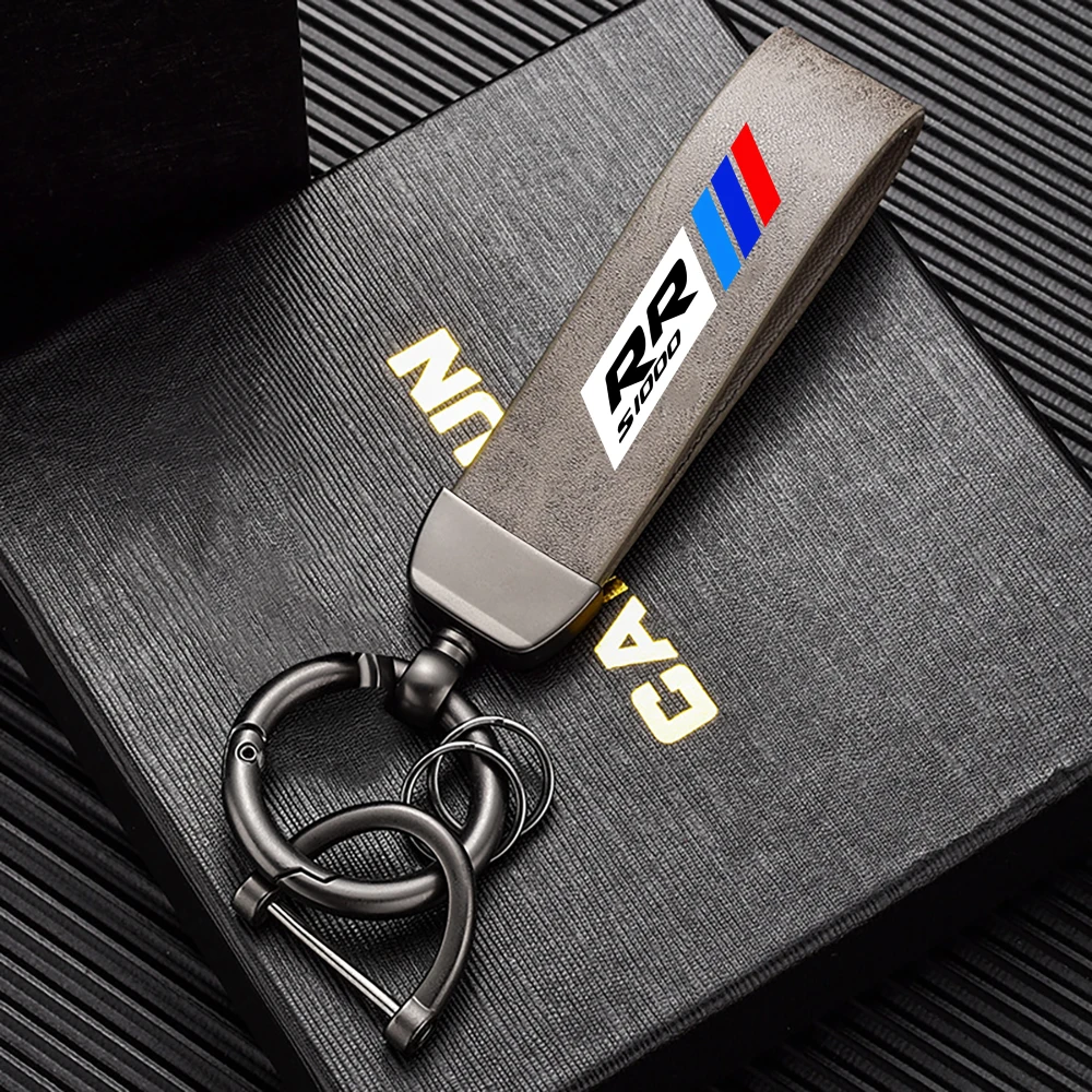 High-Grade Leather Motorcycle Keychain Holder Keyring Accessories For BMW S1000RR S 1000RR 2017 2020 2021 2022 view 5
