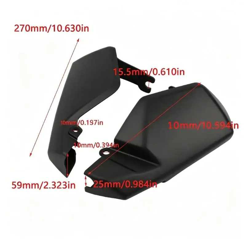 Protective Handlebar protects For Motorcycles Black Finish Proper Fit