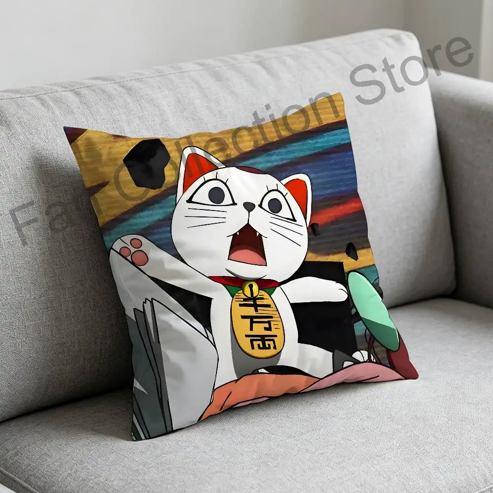 Cat T-Turbo Granny Pillow Case Cushion Cover Home Decor Birthday Gift Pillowcover