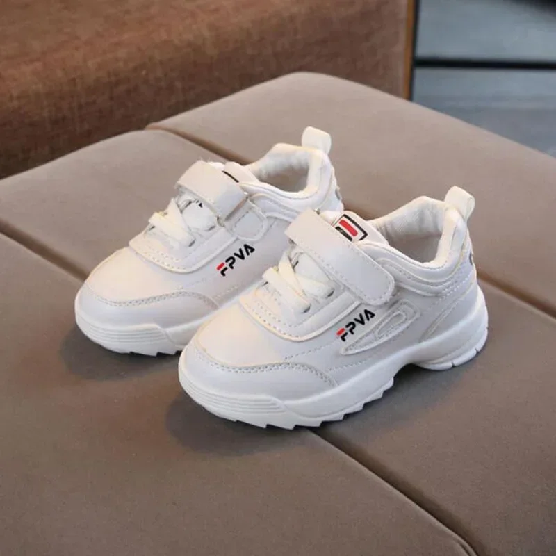 أطفال بنين بنات موضة أحذية رياضية طفل رضيع أطفال صغار المدربين الجلدية الأطفال مدرسة أحذية رياضية طفل احذية الجري الناعمة #2