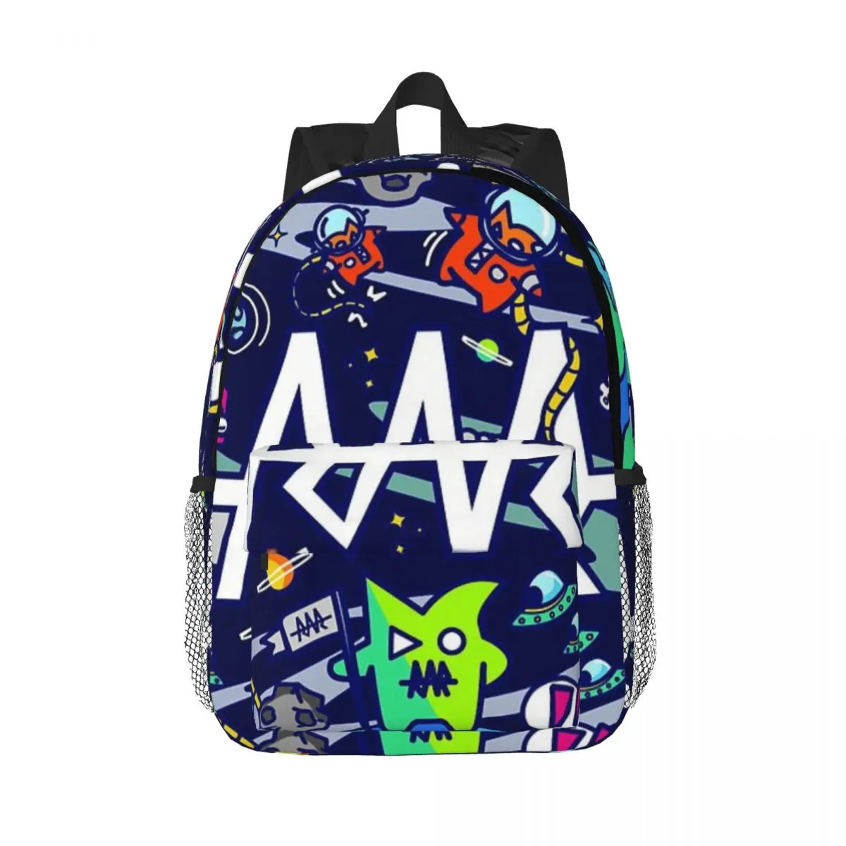 Team RAR Space Monsters bedrukte lichtgewicht casual schooltas voor school, buiten, winkelen, kantoor 15 inch