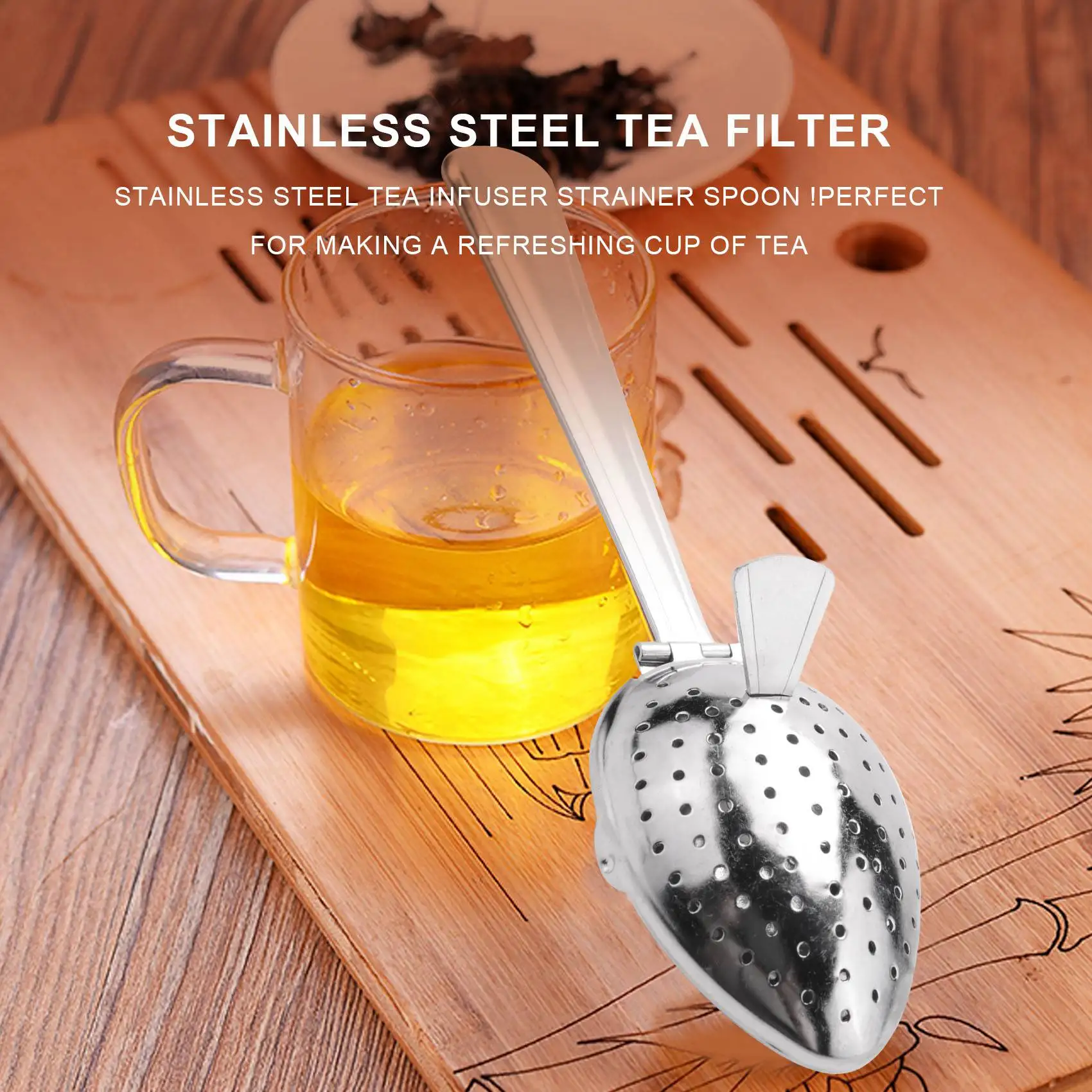 Stainless Steel Tea Infuser Strainer Spoon Loose Leaf Filter Herbs Spice NEW!