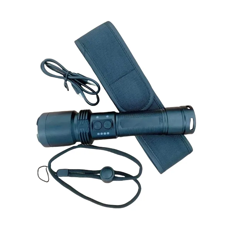 Outdoor portable flashlight Self-defense safety and explosion-proof multi-functional flashlight