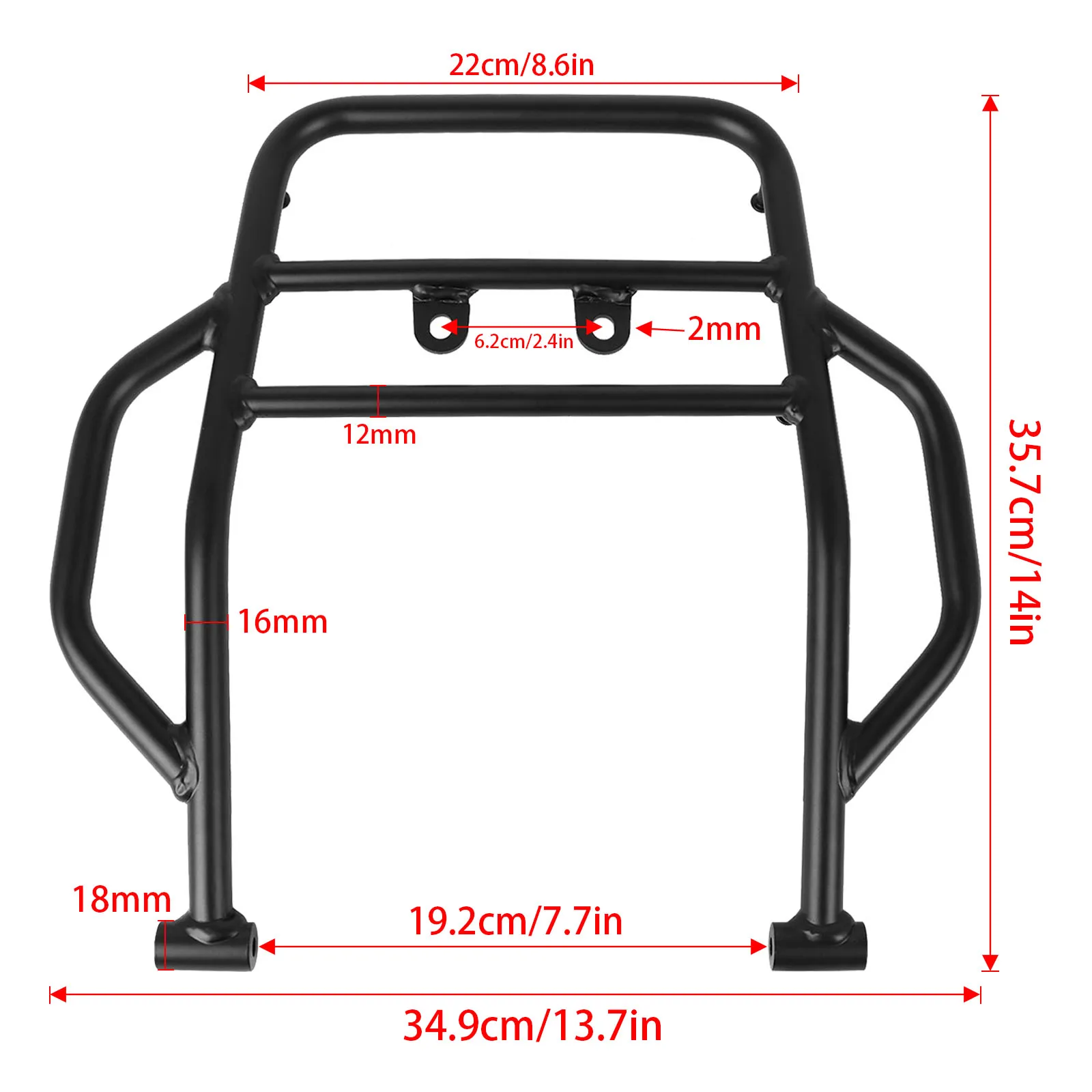 Motorcycle Rear Luggage Rack Tail Cargo Bracket For SUZUKI DRZ-4S DR-Z4S DRZ4S DRZ-4SM DR-Z4SM DRZ4SM DRZ 4S 4SM 2025 2026
