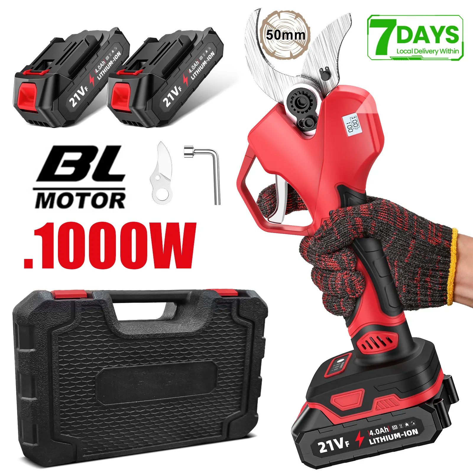 Makita batterie au Lithium sans brosse cisailles électriques jardin fruits bonsaï sans fil électrique ciseaux de jardin outil de jardin pour batterie