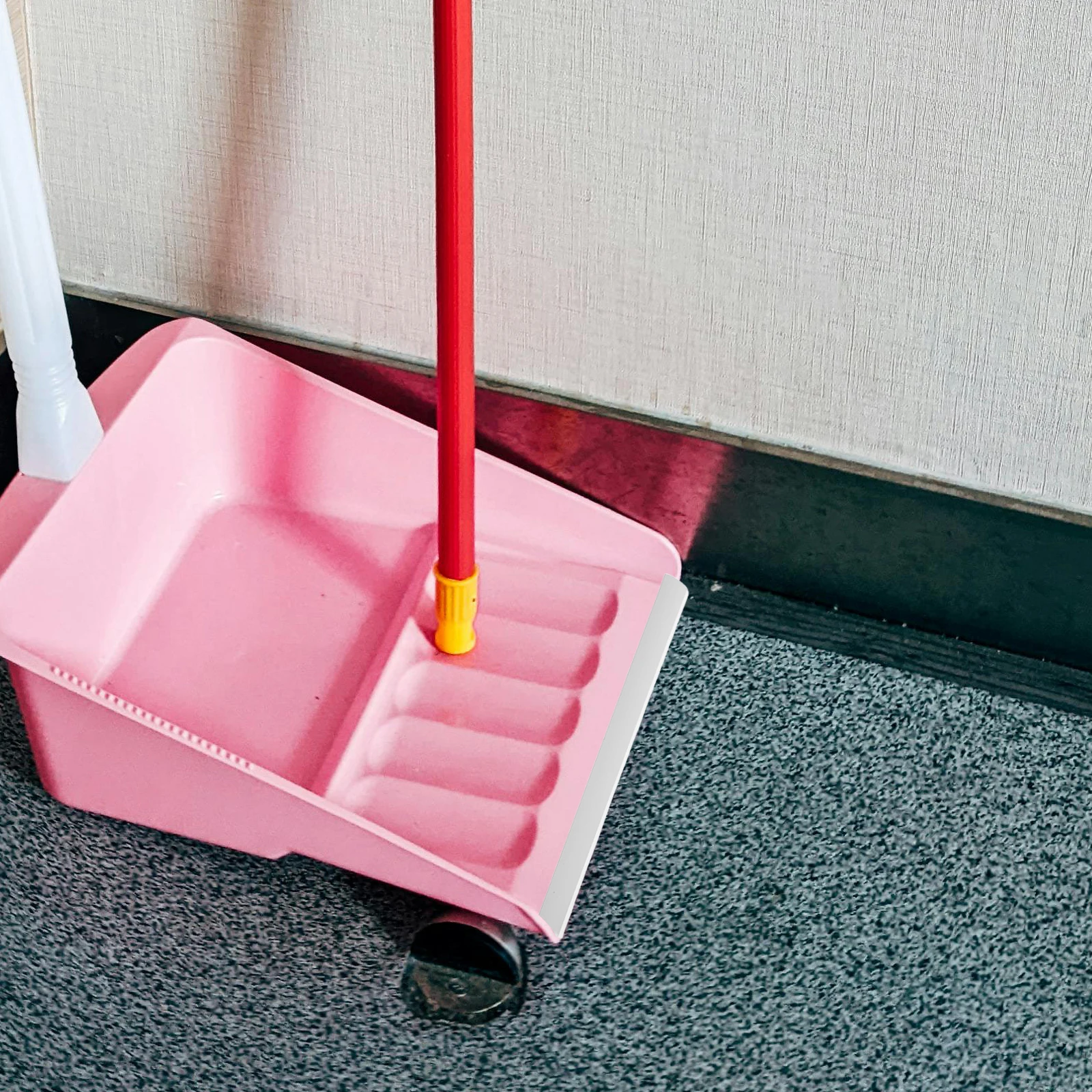 

2 Pcs Garbage Shovel Soft Layer Dustpan Repair Accessories Black Plastic Edge Replacement Durable Material Multi Functional
