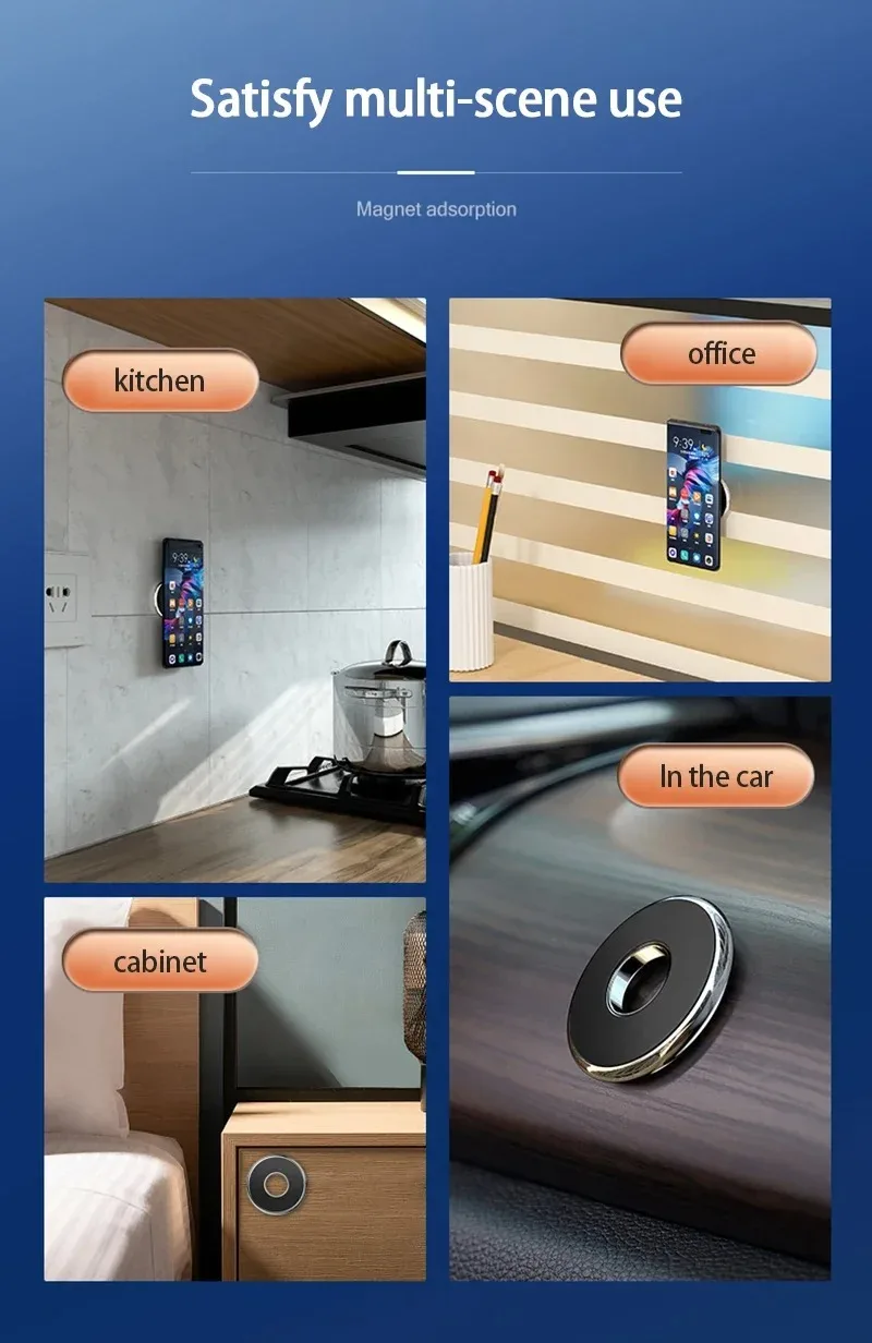 ที่วางโทรศัพท์ในรถแบบแม่เหล็กอเนกประสงค์สำหรับ iPhone Samsung ที่ยึดโทรศัพท์ในรถยนต์แบบกลมที่ยึดโทรศัพท์แดชบอร์ดที่ยึดโทรศัพท์มือถือ