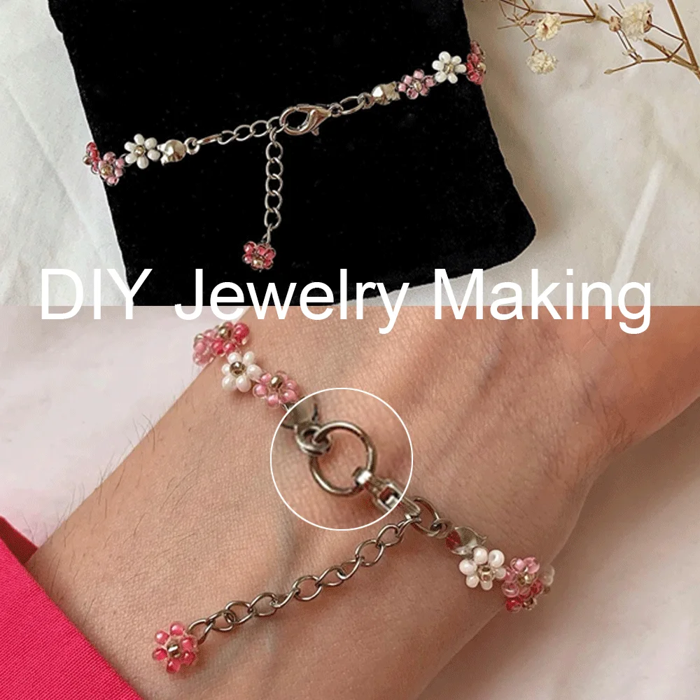 100-200 stücke Edelstahl Offene Biegeringe Split Ringe Anschlüsse Für Diy Schmuck Finden Herstellung Zubehör Großhandel Liefert