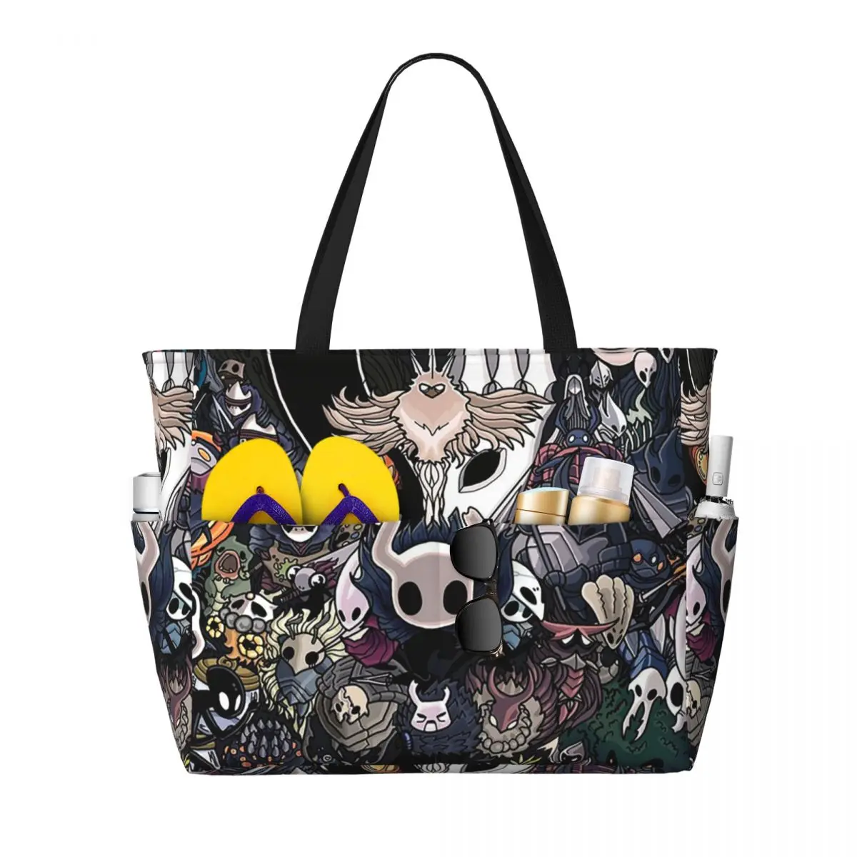 

Hollow Knight Beach Tote Bag Sport Gym Yoga Duffle Large Tote Bag Women Travel Bag Fitness bag