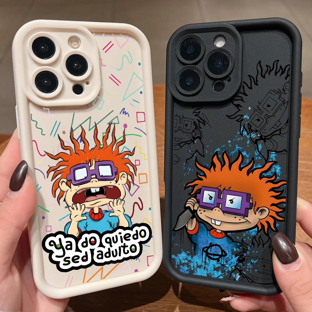 Funda de teléfono Caroon Boy R-Rugrat para Oppo Reno 15 14 13 12 11 F 10 Pro Plus F31 F29 A6X A5X A78 A60 A58 A38 A17 4G 5G, funda suave
